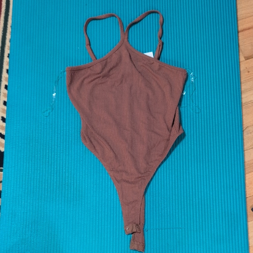 Bozzolo Chocolate Ribbed Top